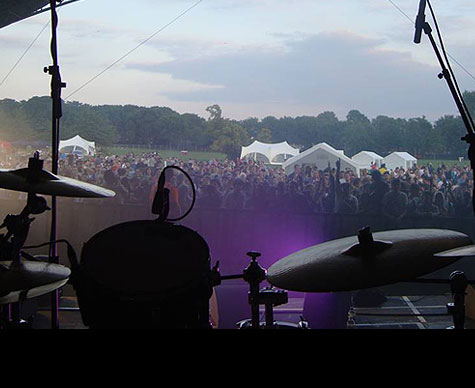 Outdoor stage at Cowley Festival