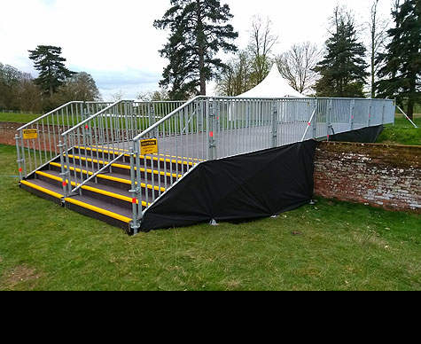 Public access walkway at East Anglia Game Fair.